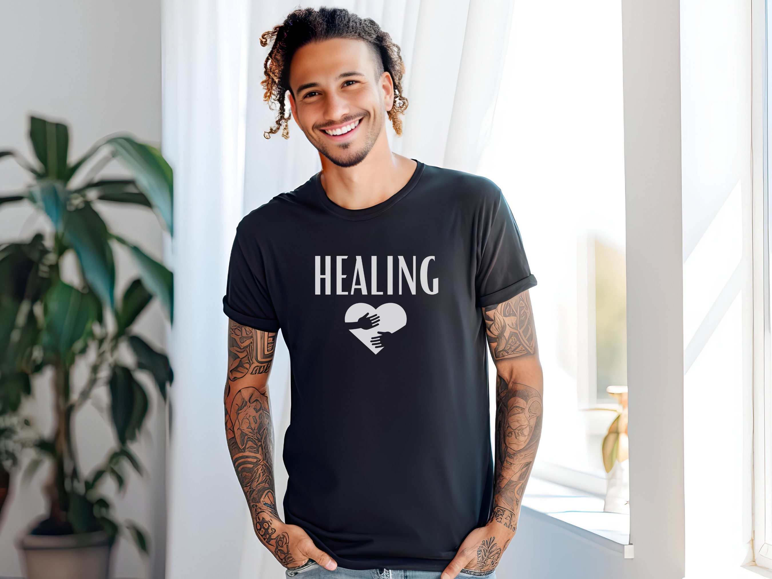 Chemise guérison Chemise thérapeute Chemise chrétienne Chemise religieuse Chemise santé mentale Chemise Jésus Chemise foi Chemise anxiété Psychologue