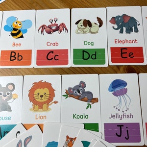 Lernkarten Alphabet Englisch Tiere Figuren Zahlen Farben Lernen Lernhilfe Nachhilfe English Animals Magnete Kinder Vokabeln