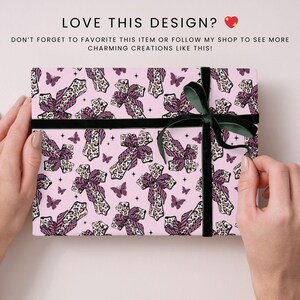 Easter Seamless Pattern, Cross Pattern, Christian Leopard Coquette Background, Fabric Sublimation, Easter bow pattern, butterfly pattern image 7