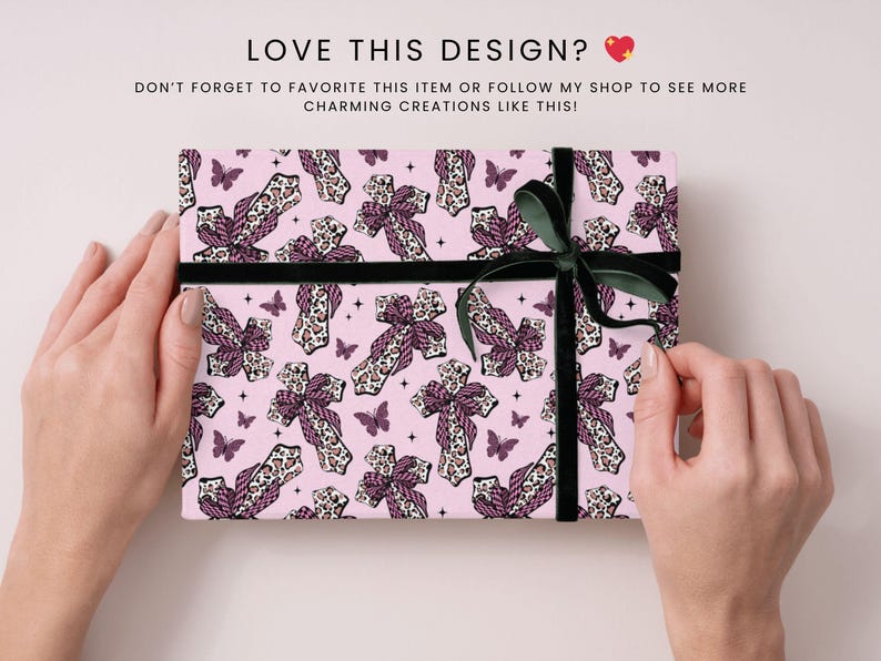 Easter Seamless Pattern, Cross Pattern, Christian Leopard Coquette Background, Fabric Sublimation, Easter bow pattern, butterfly pattern image 7