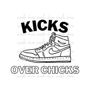Kicks over Chicks PNG Valentine&#39;s Day Boys shirt