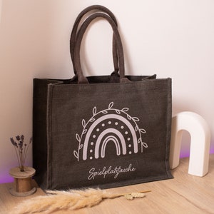 XL Tasche / Spielplatztasche / Shoppertasche / Shopperbag / Familie / Geschenk mit Liebe / personalisierte Tasche / Tasche Regenbogen Bild 3