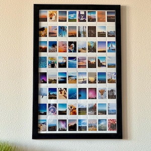 Custom Polaroid photo frame, Personalized, instax mini Polaroid, 17”x27”