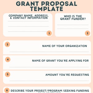 Non profit Grant Proposal LOI Template Bundle Etsy Non profit Grant Proposal LOI Template Bundle Etsy