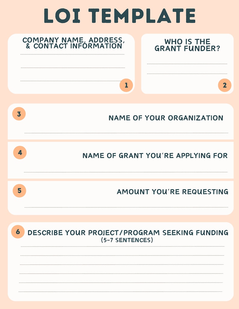 Nonprofit Grant Proposal & LOI Template Bundle Etsy Nonprofit Grant Proposal & LOI Template Bundle Etsy
