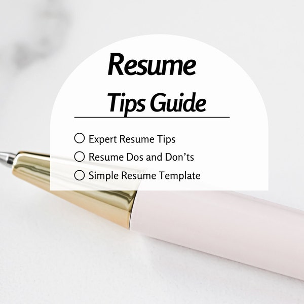 Resume Tips Guide