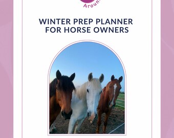 Planificador de preparación para el invierno para propietarios de caballos / Lista de verificación imprimible
