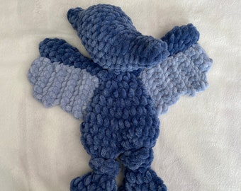 READY TO SHIP -- crochet mini pterodactyl dinosaur snuggler