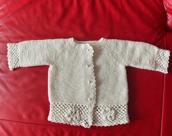 Hand knitted baby jacket sweater hat jacket newborn gift baby socks