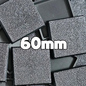 60mm x 60mm Square Wargaming Bases Old World