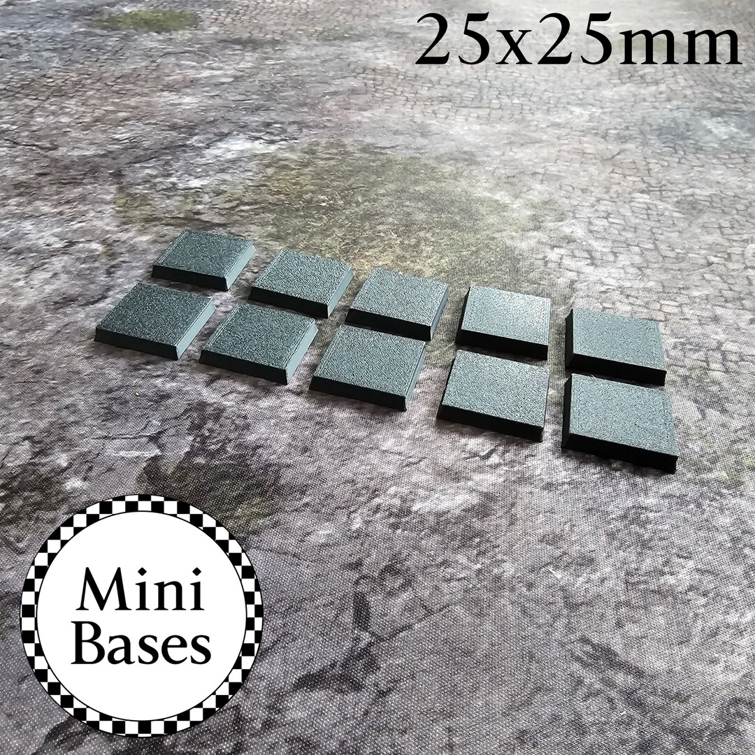 AK interactive Round Base with lip 25mm Plastic Wargame Bases - 10x