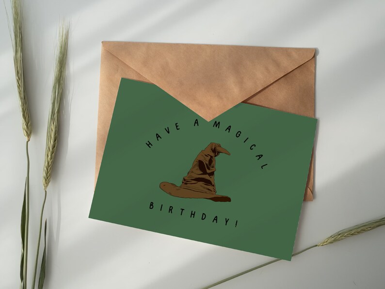 Harry Potter Birthday Card Printable Download Pdf HD Foldable - Etsy
