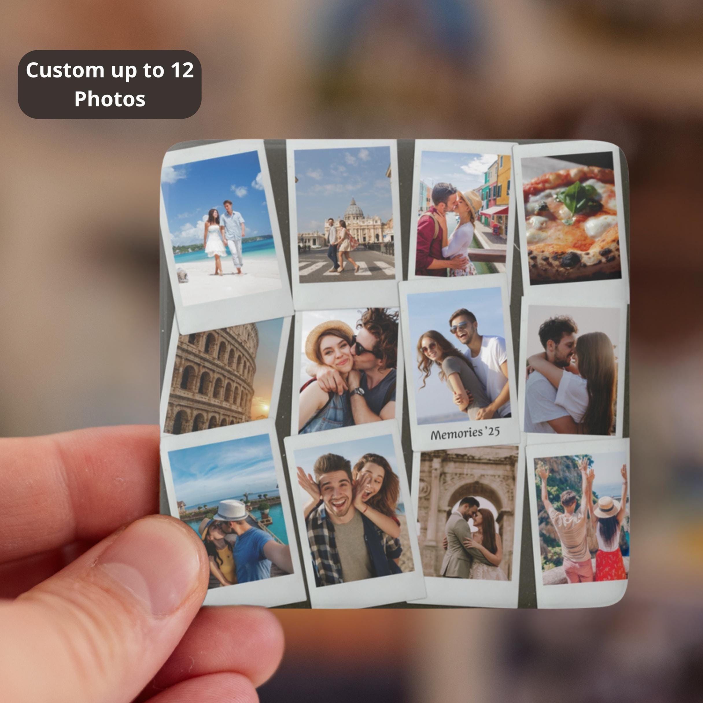 Personalized Porcelain Photo Magnet, Custom Photo Magnet, Photo
