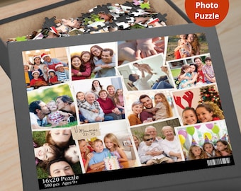 Mothers Day Puzzle, Graduation Photo Collage, Personalized Photo Puzzle, Photo Collage Puzzle, Wedding Puzzle, Anniversary Gift For Parents