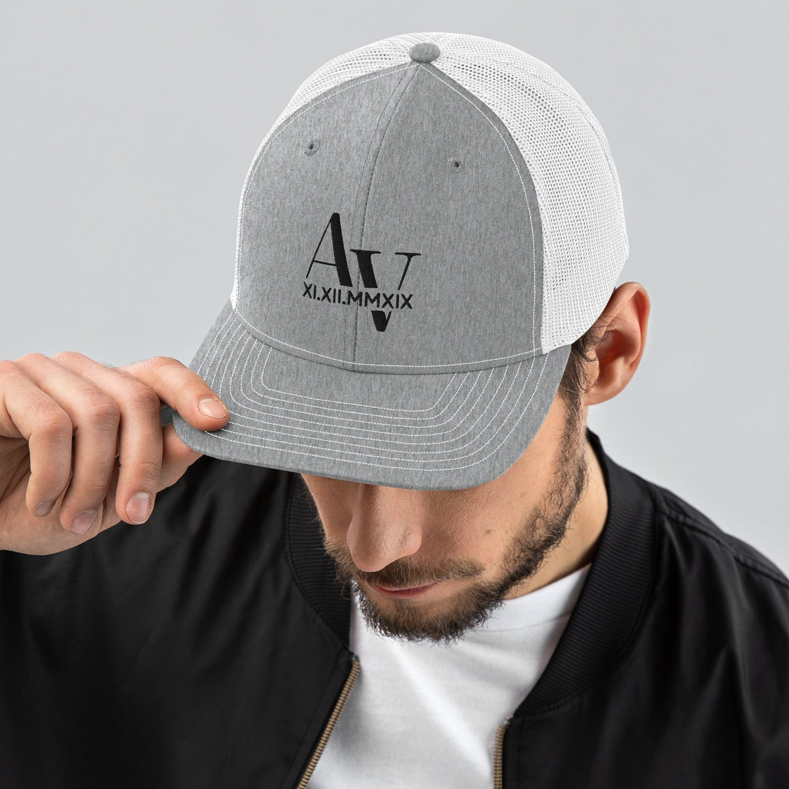 Embroidered Monogram Hat Custom Initials Couples Cap, Personalized Text ...