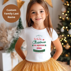 Custom Kids Christmas Pajama. Kids Christmas Shirt, Matching Family Christmas Pajamas, Personalized Family Pajamas, Christmas Pj Shirt 2024