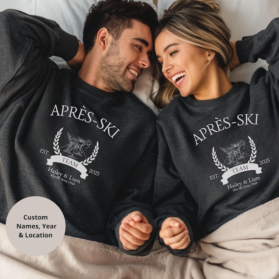 Aangepaste après-ski sweater, sweater après-ski paren, sweater