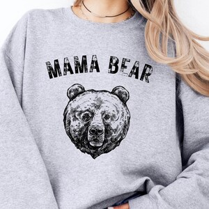 Moederdag, mama beer sweatshirt, hoofd beren, cadeaus voor moeder, Moederdagcadeau, mama sweatshirt, cadeau voor haar, cadeau voor nieuwe moeder, hoofd beren