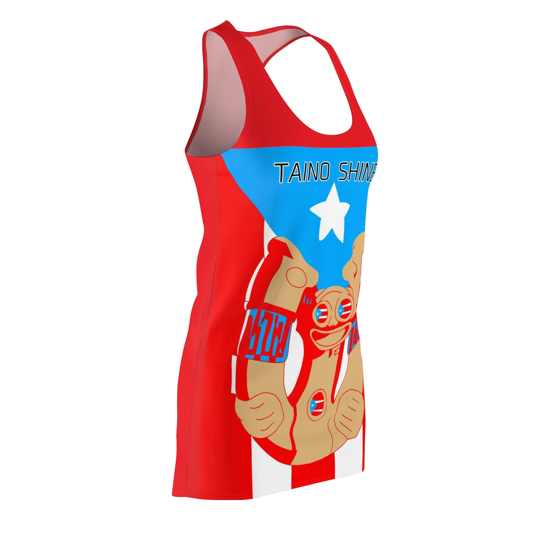 Taino Shines Guava Inhalers on Racerback Dress Puerto Rican Flag, Taino ...