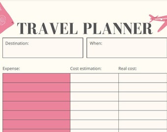 Minimalistischer Digitaler Reiseplaner