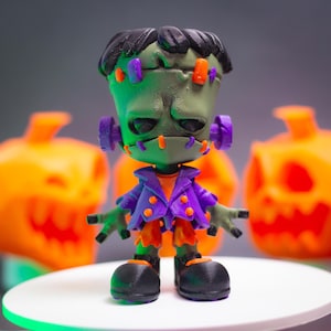 Whimsical Frankenstein Creature - Poseable Halloween Doll