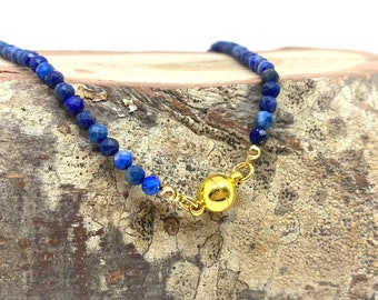 Lapis lazuli choker necklace