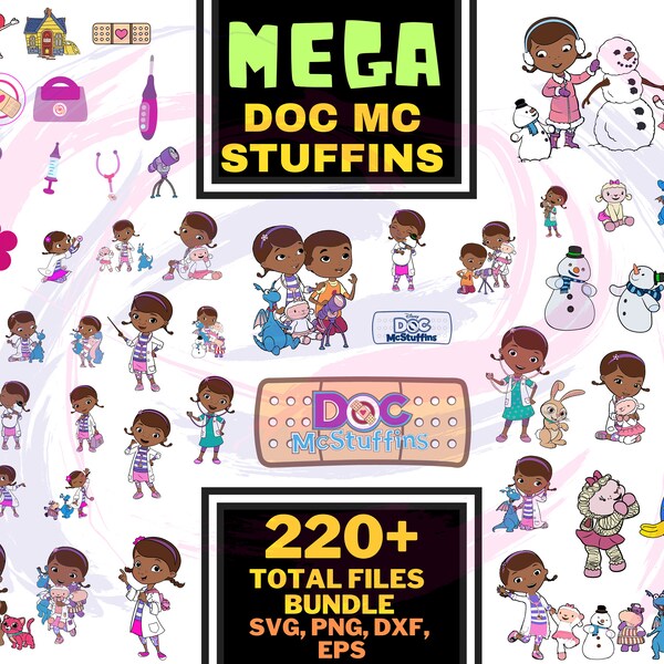 MEGA Doc McStuffins Svg Clipart, Doc McStuffins Birthday,Doc McStuffins Font Letters Numbers, Doc McStuffins Shirt Bundle