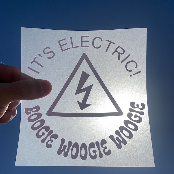 Funny Electric Car Decal