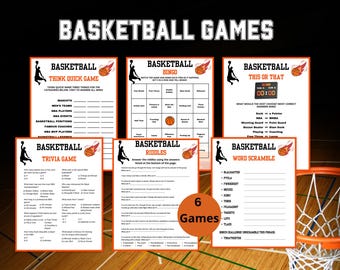 Juegos de baloncesto para fiestas de cumpleaños: Trivial, sopa de letras (Descargar PDF)