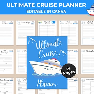 Cruise Planner: Vacation Itinerary Organizer (21 Pages) (Digital Download)