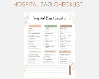Hospital Bag Checklist: Expecting Mom List (PDF Download)