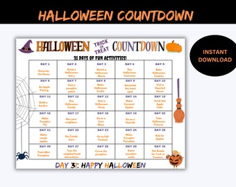 Halloween Activity Countdown: 31 Days of Family Fun (PDF)
