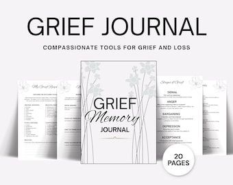Grief Journal Printable: Healing & Loss Workbook (PDF Download)