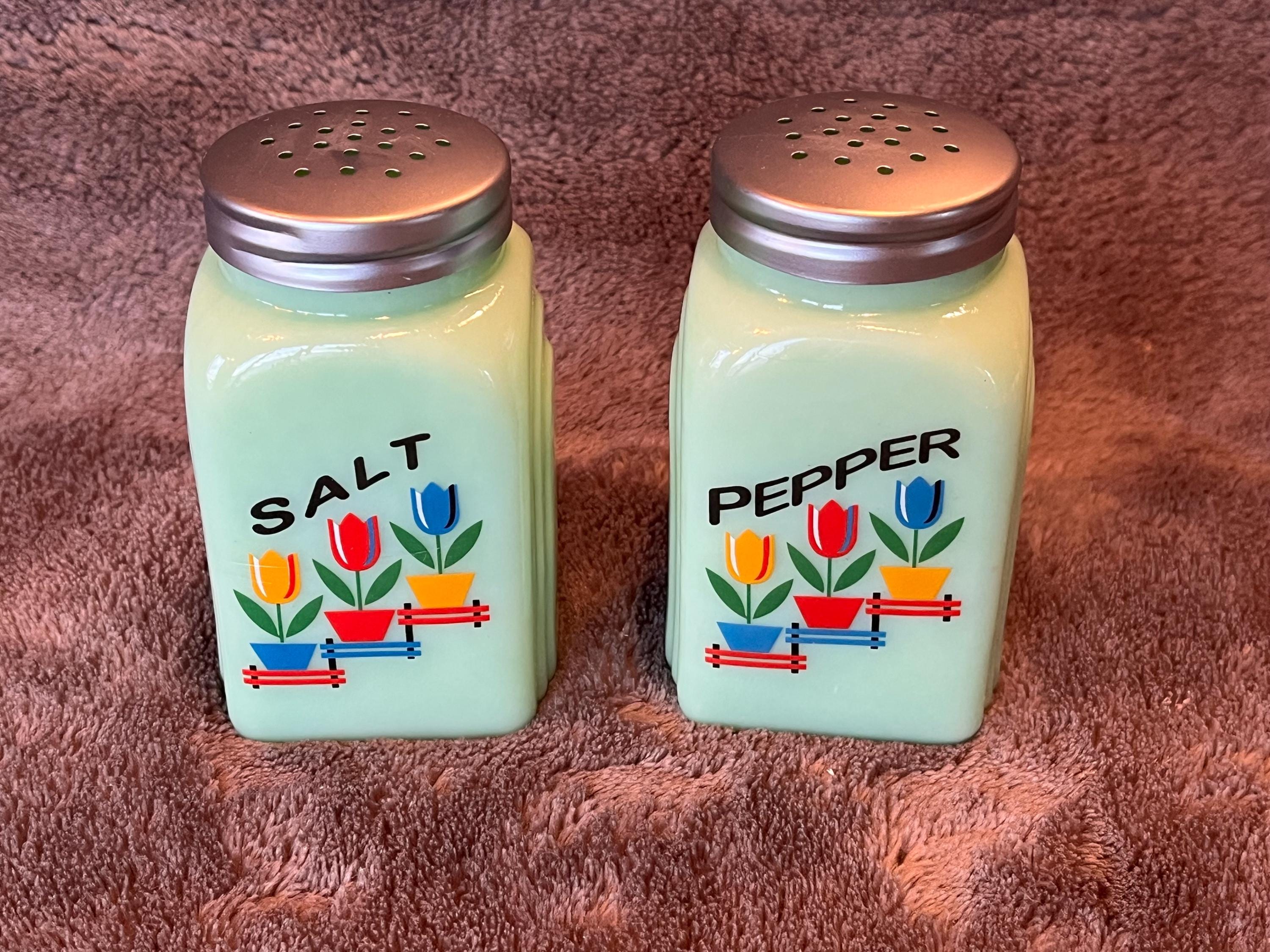 Fire King Jadeite Salt and Pepper - Etsy