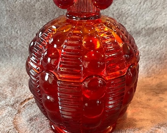 Dulcera vintage Tiara Ruby/Amberina Dewdrop de Indiana Glass