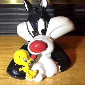 Tweety and Sylvester Cookie Jar - Etsy