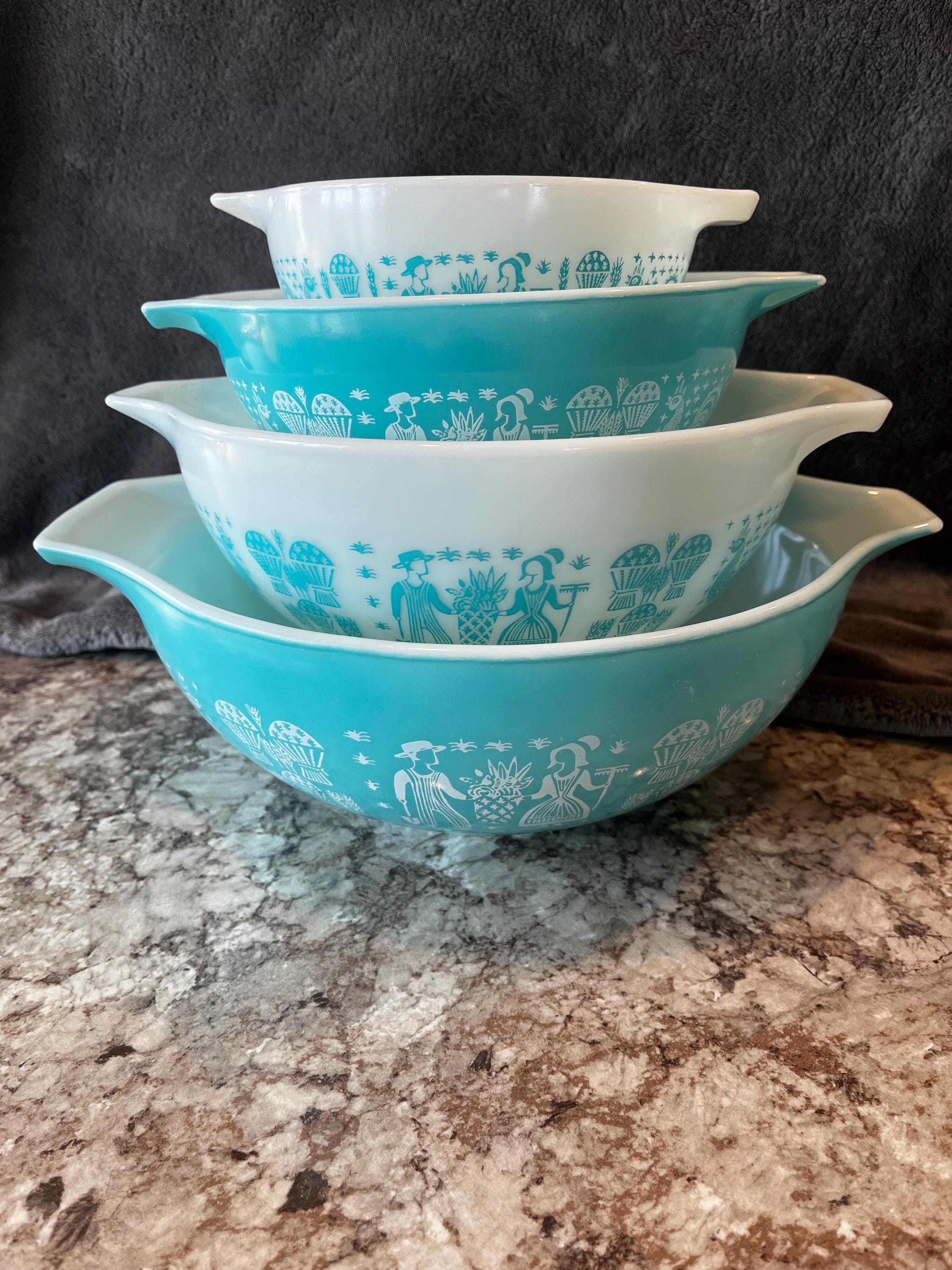 Turquoise Vintage Amish Pyrex Pyrex Amish Butterprint Turquoise