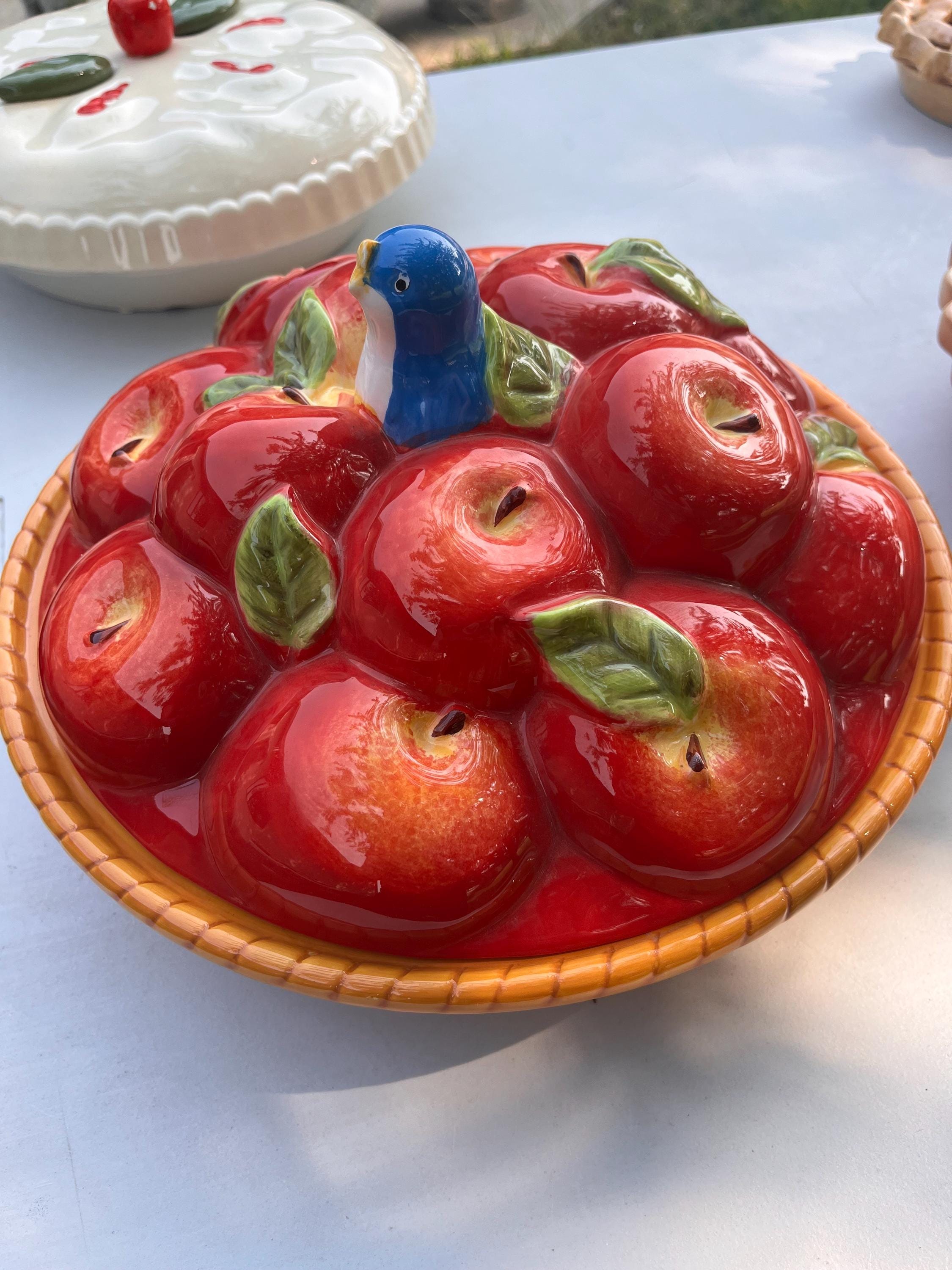 Ceramic Covered Pie Keeper - Etsy