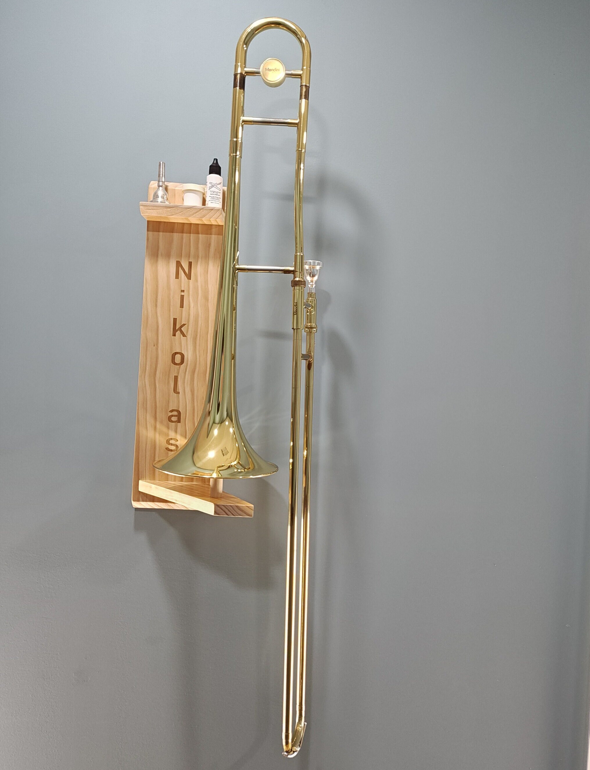 Trombone Wall Mount display Stand Etsy