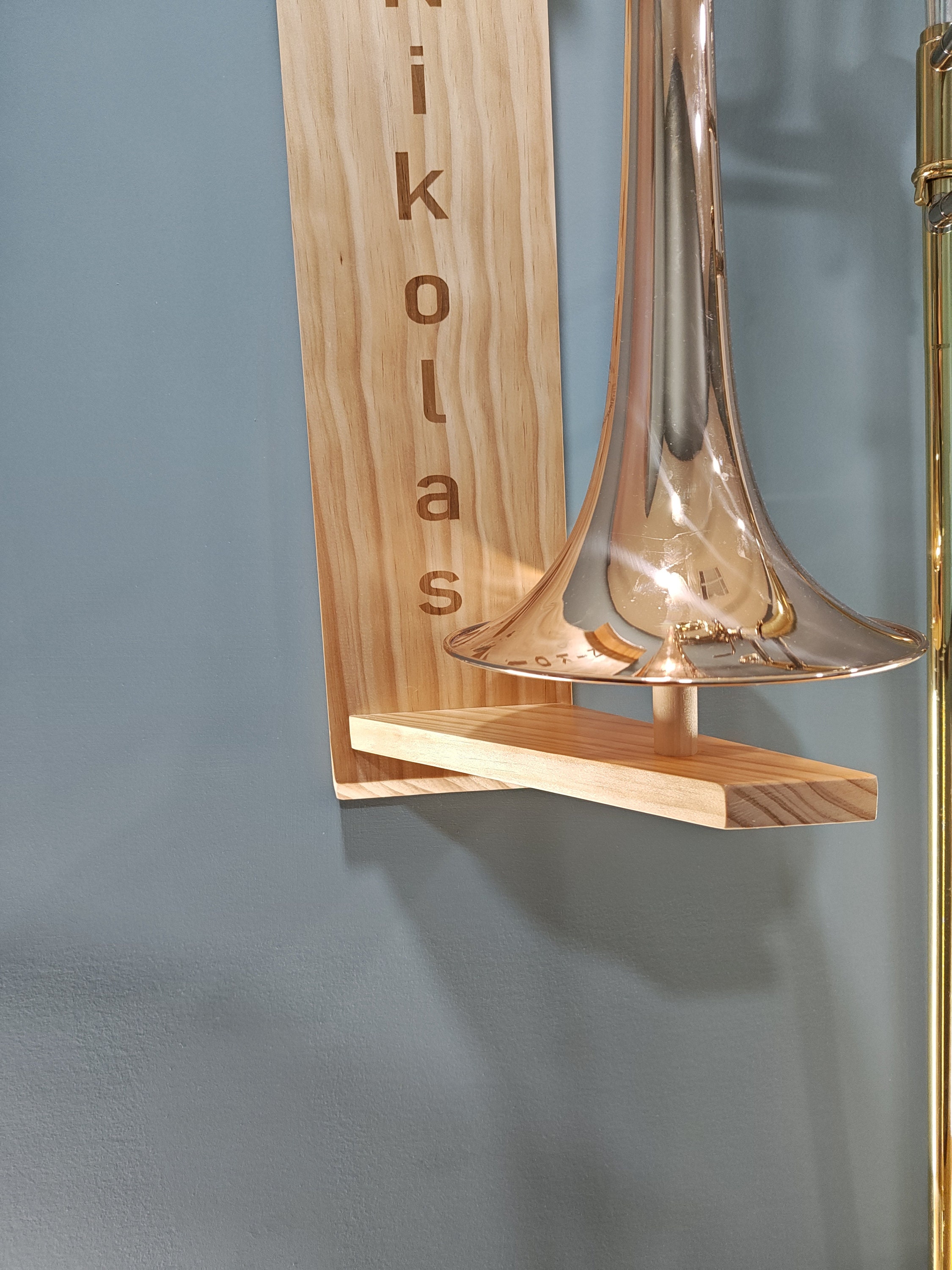 Trombone Wall Mount display Stand Etsy