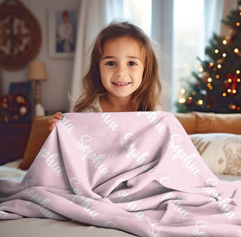 Personalized Baby Blanket With Name - Custom Flannel Blanket For Kids & Adults, 30x40 Inches - View #3