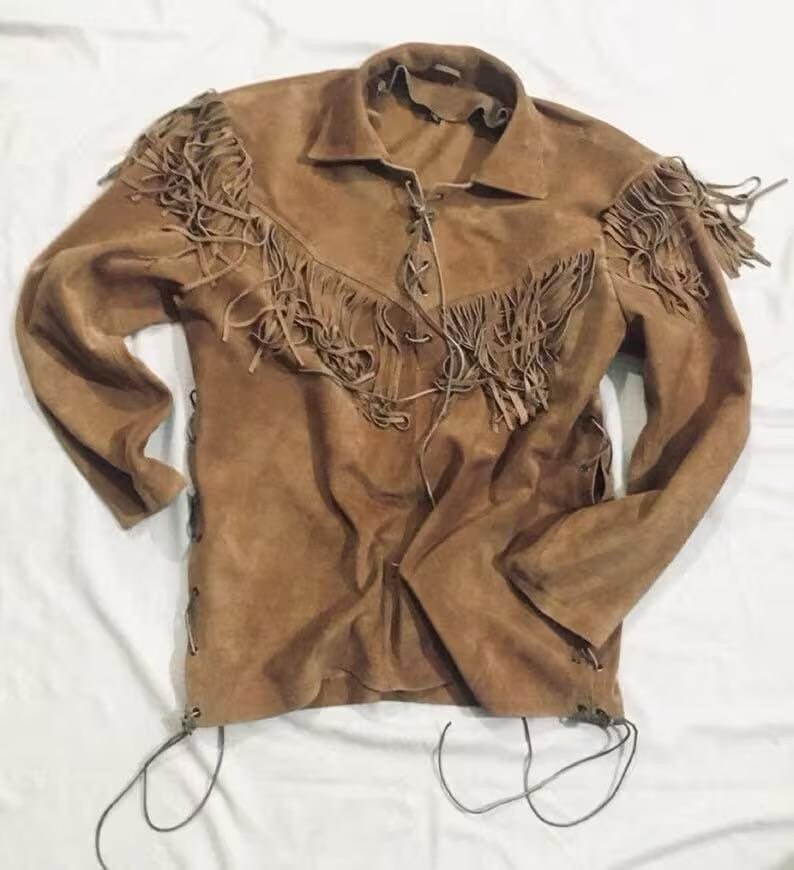 Men's deerskin leather clearance jackets