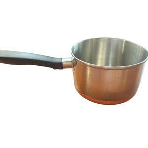 Vintage bruidsmeisje Sears Roebuck koperen bodem roestvrijstalen pot