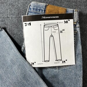 Vintage USA Made Wrangler Jeans 30x29 Light Wash Denim Jeans 80er 90er Western Cowboy Mom Jeans Bild 7