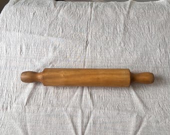 Primitive Wooden Rolling Pin Rustic Farmhouse Kitchen Decor Antique Dough Roller