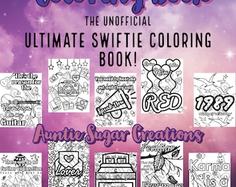 The unofficial ULTIMATE Swiftie coloring book!