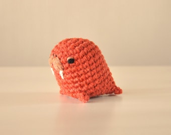 Walrus Crochet Pattern, Arctic Animals Amigurumi Toy, No Sew Digital Pattern