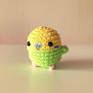 Parakeet Crochet Pattern, Little Crochet Pets, Keychain, Decoration, Cute Original Toy, Unique Gift Idea, No Sew Digital Parrot Bird Pattern