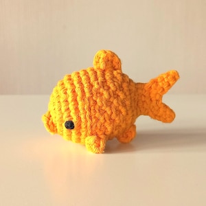 Goldfisch Häkelanleitung, Haustiere Amigurumi Spielzeug, Tief Sew Digital Pattern
