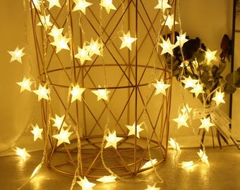 LED Star String Lights – Warm White, Bright White, Multicolor Fairy Lights for Decor